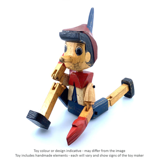 Pinocchio Figurine - Sitting / Medium / 42 cm - Geppetto's Workshop