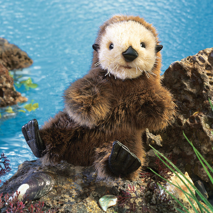 folkmanis baby sea otter puppet lifestyle
