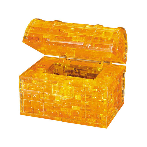 3d crystal puzzle gold treasure chest assembled