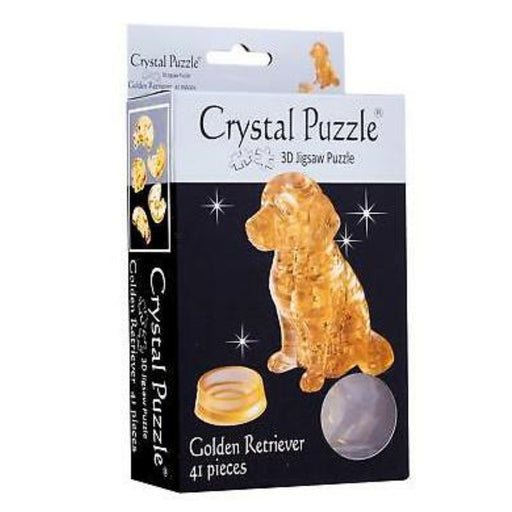 3d crystal puzzle golden retriever box