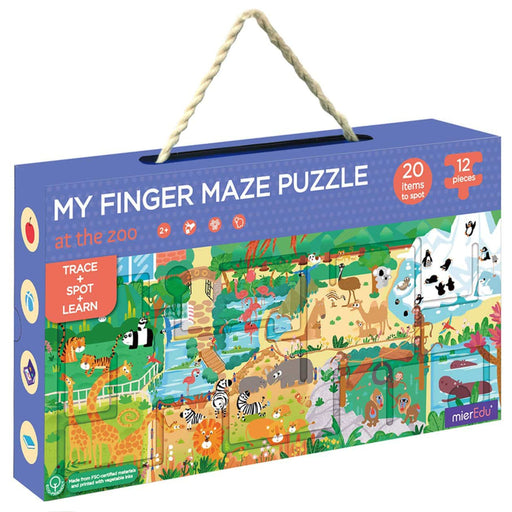 mieredu finger maze puzzle at the zoo packaging