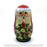 geppettos matryoshka santa 5pc behind tree with candycanes nested