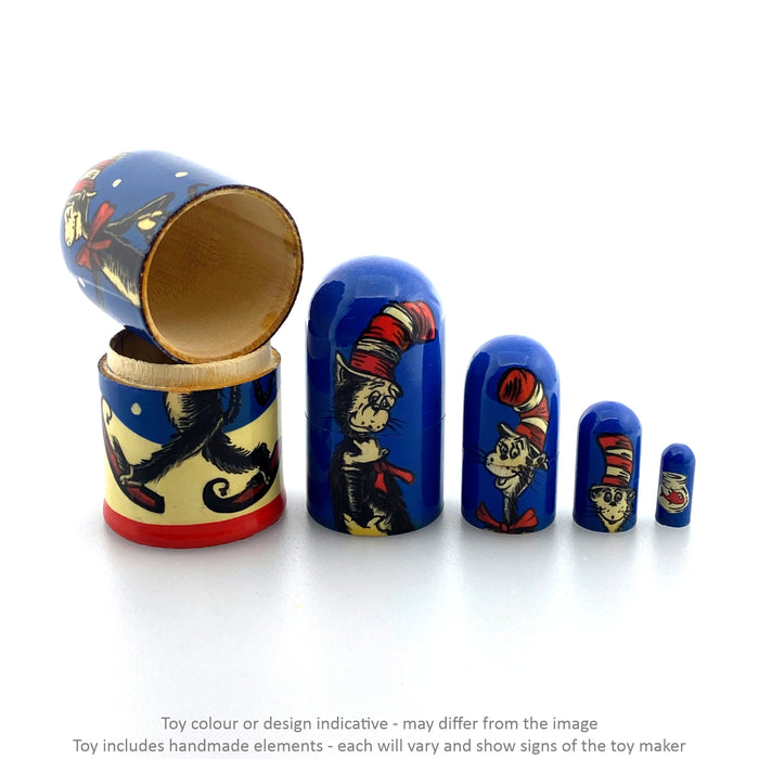 Cat in the Hat - Small Dark Blue / 5 pc set / Approx 11 cm - Geppetto's Workshop