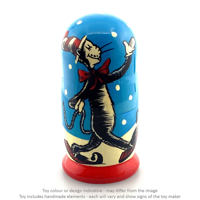 Cat in the Hat - Small Light Blue / 5 pc set / Approx 11 cm - Geppetto's Workshop
