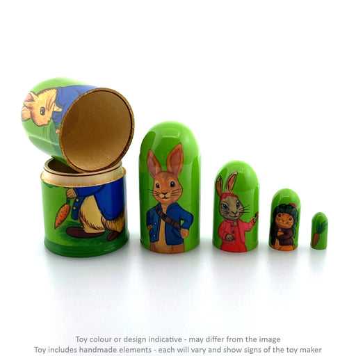 Peter Rabbit 2020 - Small Green / 5 pc set / Approx 11 cm - Geppetto's Workshop
