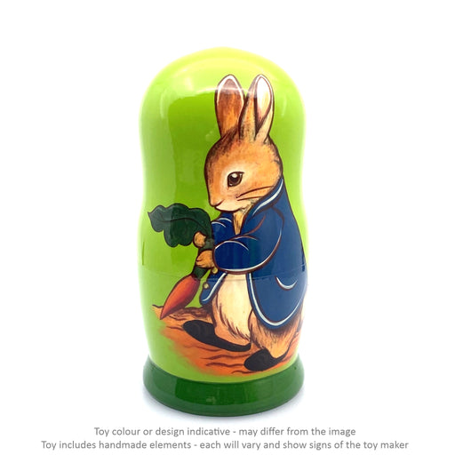 Peter Rabbit Vintage- Large Green / 5 pc set / Approx 17 cm