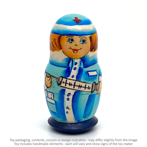 Nurse - Blue / 5 pc set / Approx 10 cm - Geppetto's Workshop