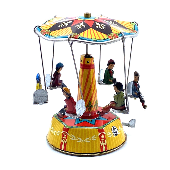 Tin Treasure Carousel with Children - Geppetto's Workshop
