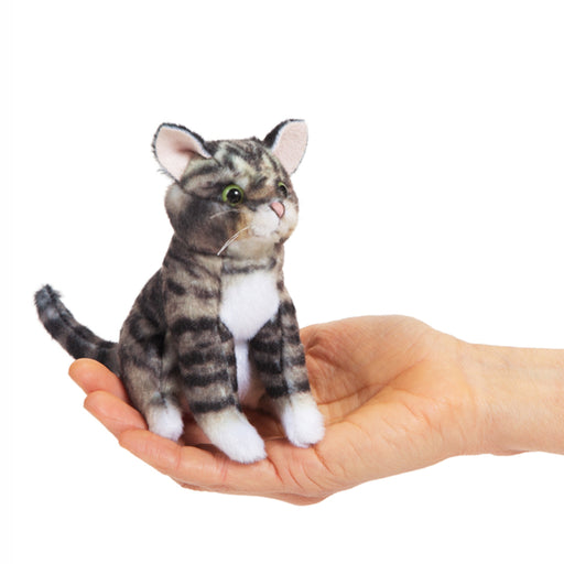 Mini Tabby Kitten Finger Puppet