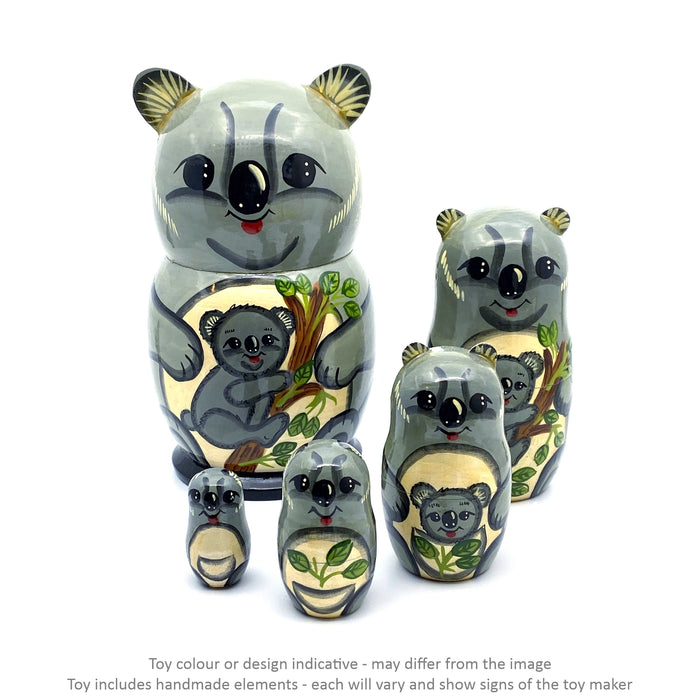 Animal 3D - 5 pc set / Koala Family / Approx 14 cm - Geppetto's Workshop