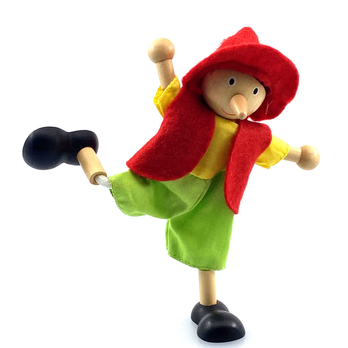 Wooden Flexi Figure - Pinocchio / 14 cm - Geppetto's Workshop