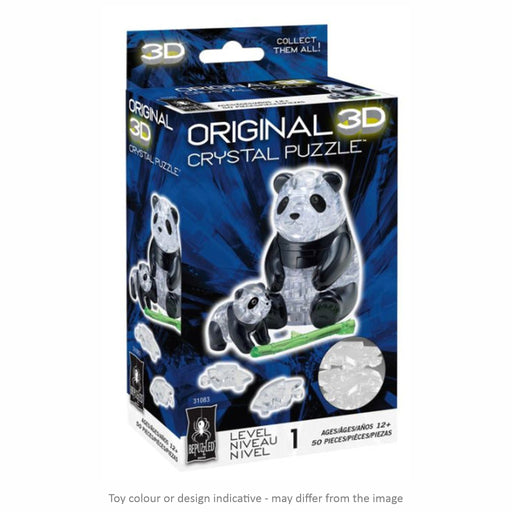 3D Crystal Puzzle - Panda Pair / 42 pcs - Geppetto's Workshop