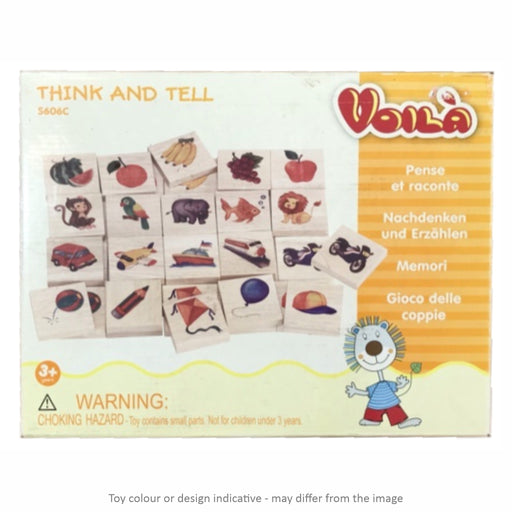 Think and Tell Wooden Tiles - 40 pcs