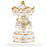 Musical Carousel - White and Gold with 3 Horses / 21 cm