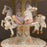 Musical Carousel - White and Gold with 3 Horses / 21 cm