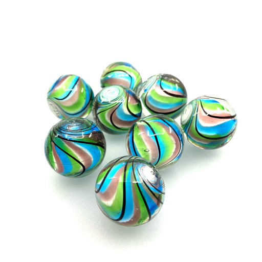 Handmade Marble - 25 mm / Mint Freeze - Geppetto's Workshop