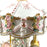Musical Carousel - Pink and Gems with 3 White Horses / 20 cm - Geppetto's Workshop