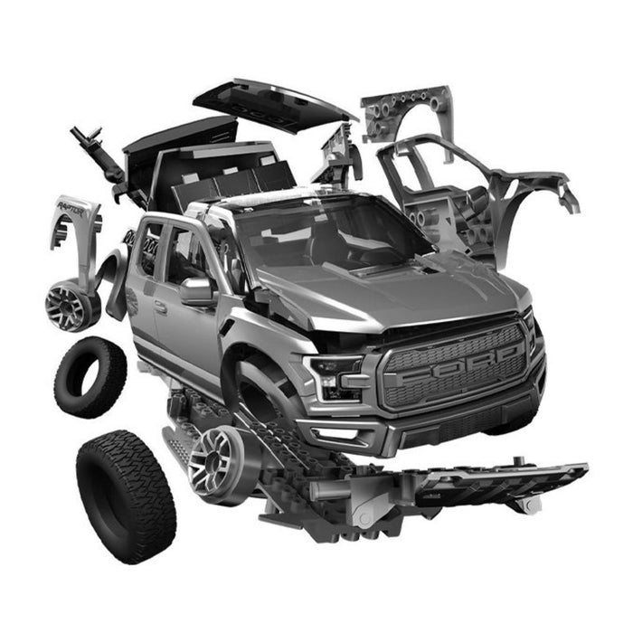 Quickbuild - Ford F-150 Raptor / Grey - Geppetto's Workshop