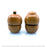Vintage Kokeshi - Natural Squat Pair / 7 cm / Circa 1960s