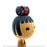 Vintage Kokeshi - Natural with Black Bun / 13 cm / Circa 1980s