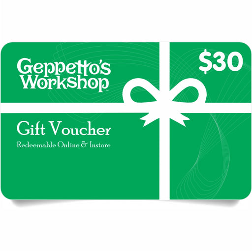 Gift Voucher - $30 - Geppetto's Workshop