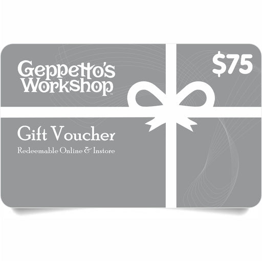 Gift Voucher - $75 - Geppetto's Workshop