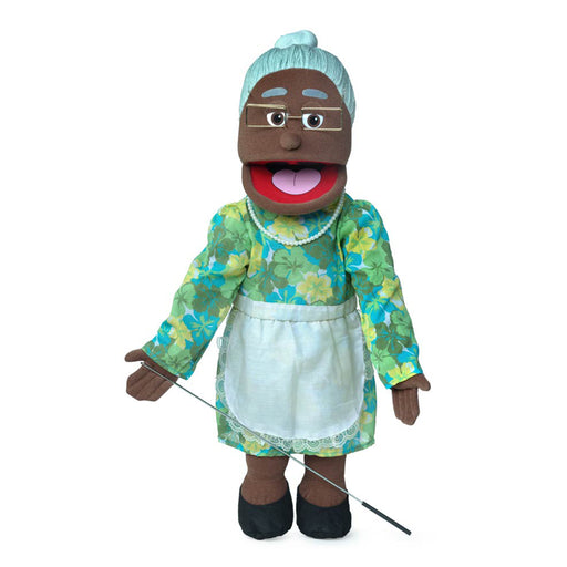 silly puppets 25 inch granny black hero