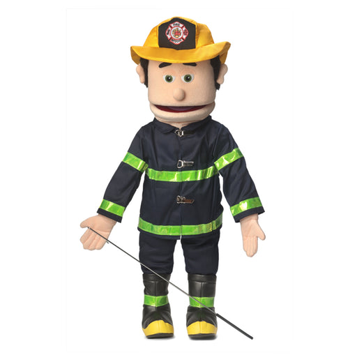 silly puppets 25 inch fireman peach hero