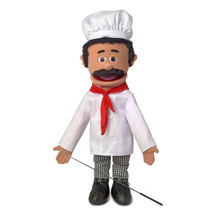 silly puppets 25 inch chef luigi hero