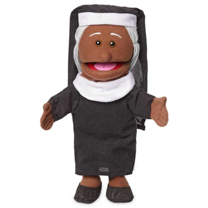 silly puppets 14 inch nun black hero
