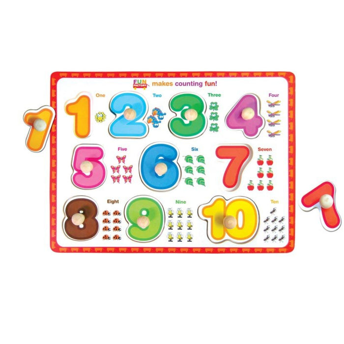 fun factory peg puzzle with knobs numbers hero