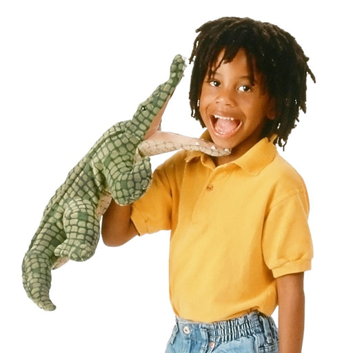 folkmanis alligator puppet action