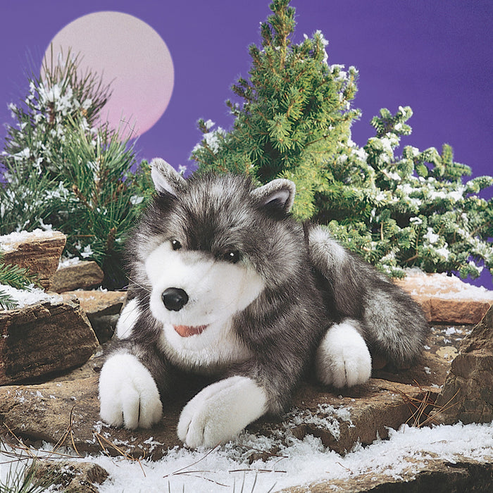 folkmanis timber wolf puppet lifestyle