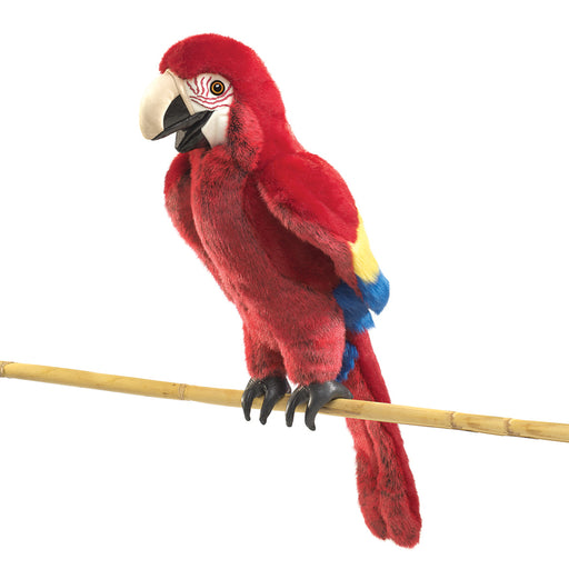 folkmanis scarlet macaw puppet hero