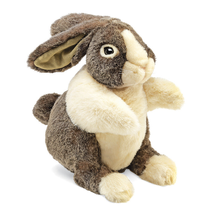 folkmanis dutch rabbit puppet hero