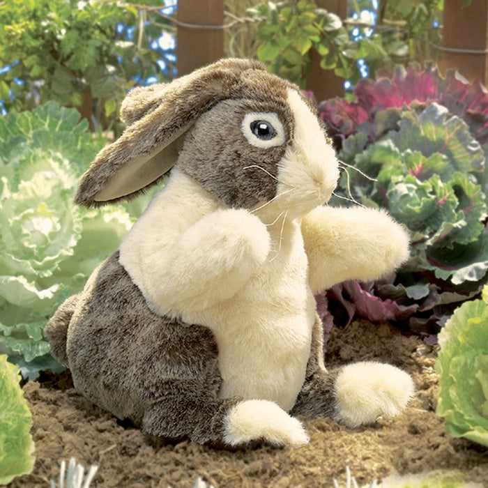 folkmanis dutch rabbit puppet lifestyle