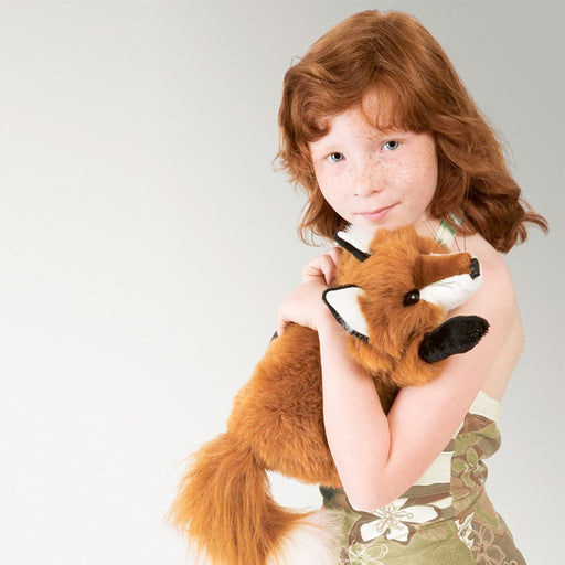 folkmanis small red fox puppet action
