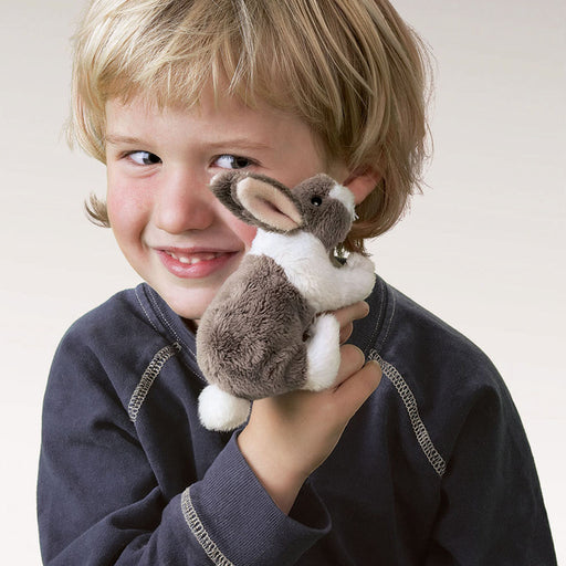 folkmanis mini bunny rabbit finger puppet action