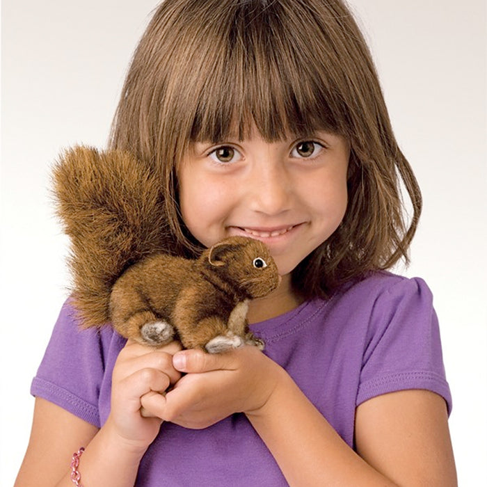 folkmanis red squirrel finger puppet action