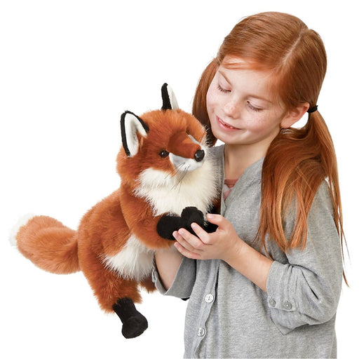 folkmanis red fox puppet action