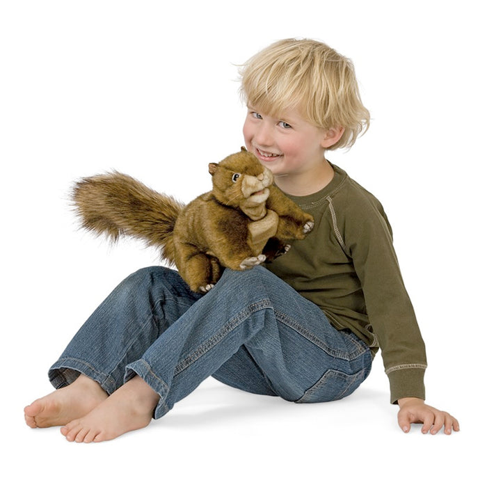 folkmanis red squirrel puppet action