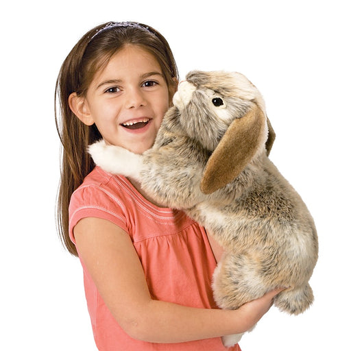 folkmanis holland lop rabbit puppet action