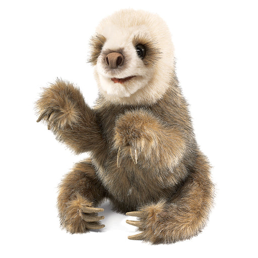folkmanis baby sloth puppet hero
