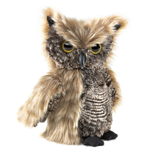 folkmanis screech owl puppet hero