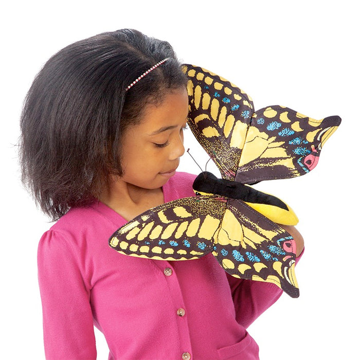 folkmanis swallowtail butterfly puppet action