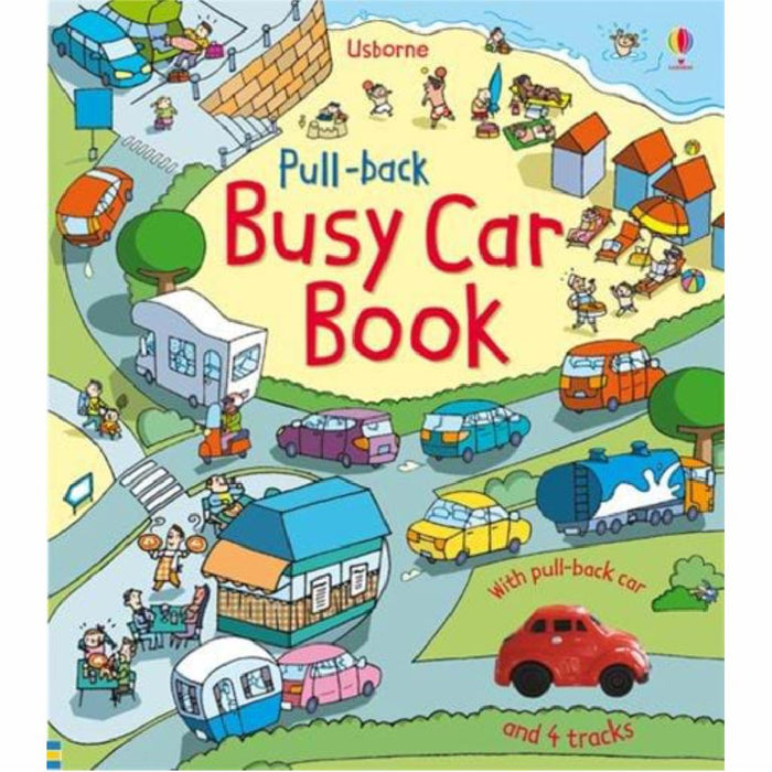 usborne pull back busy car book cover
