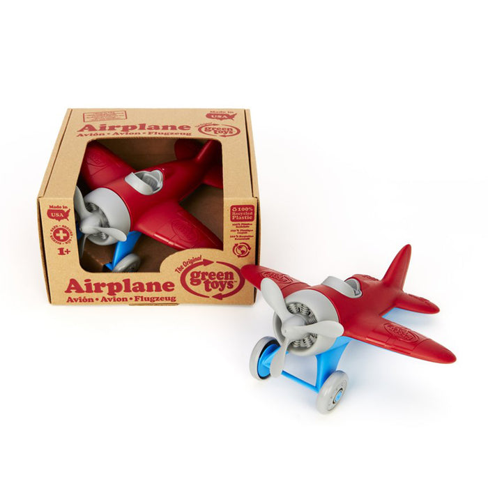 green toys airplane packaging