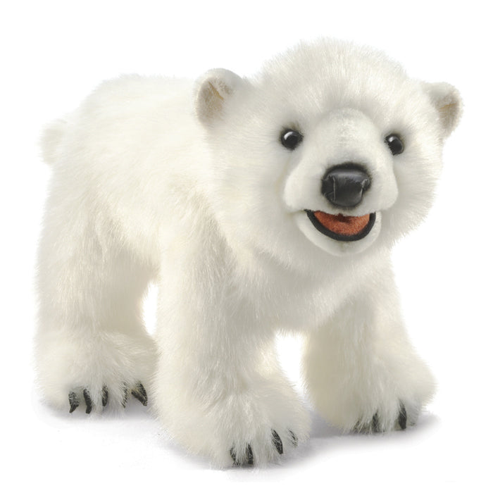 folkmanis polar bear cub puppet hero