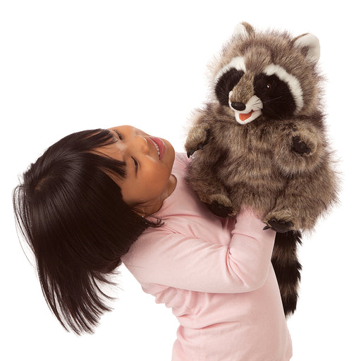 folkmanis raccoon puppet action