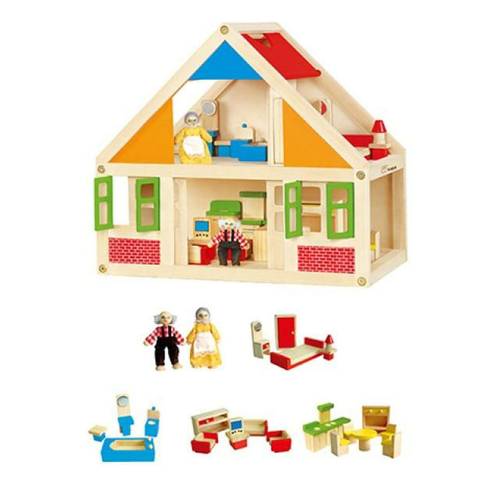 viga doll house and furniture contents